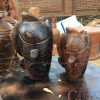 Bình hoa gốm Chăm thủ công hình cá chép