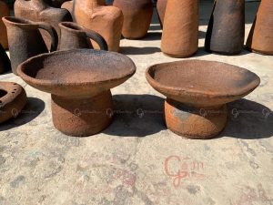 Đĩa gốm Chăm phong cách rustic