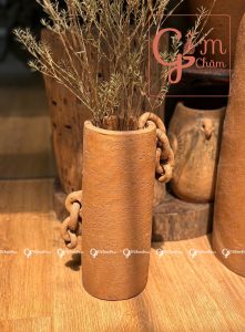 Bình gốm phong cách wabi sabi