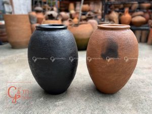 Bình gốm phong cách wabi sabi