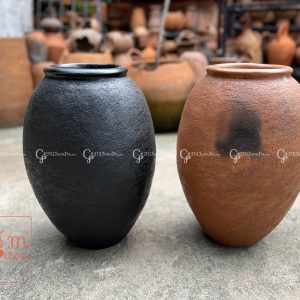 Bình gốm phong cách wabi sabi